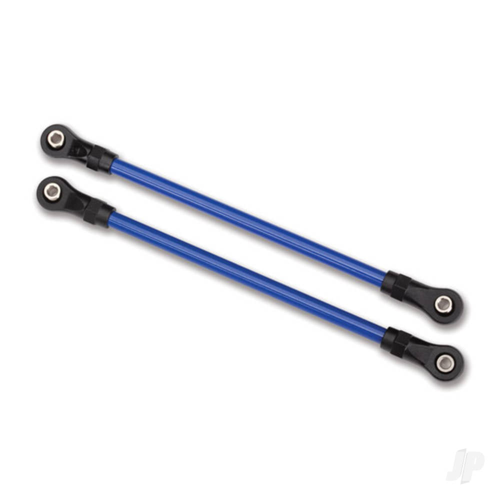 Traxxas Suspension links, Rear lower, Blue (2 pcs) (5x115mm, powder coated Steel) (assembled with hollow balls) (for use with #8140X TRX-4 Long Arm Lift Kit) 8145X