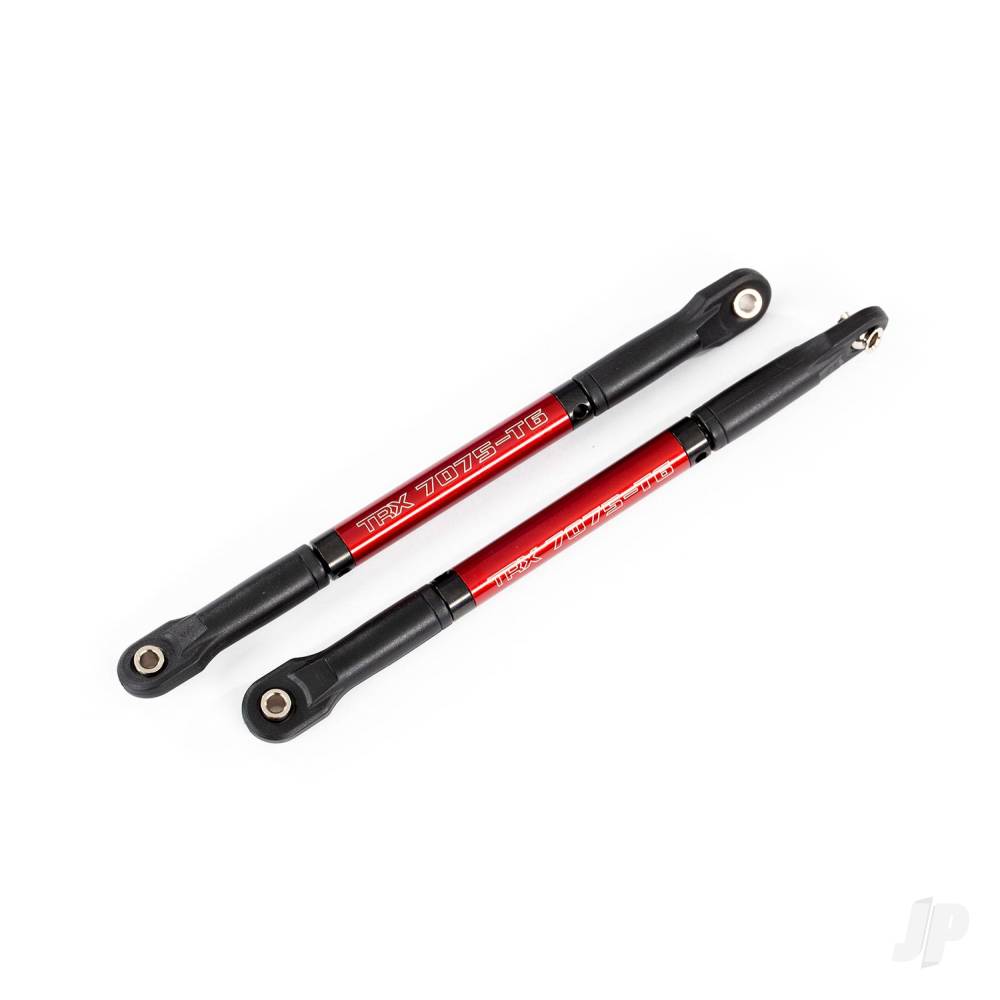 Traxxas Push rods, aluminium (Red-anodised) (2) (assembled with rod ends) 8619R