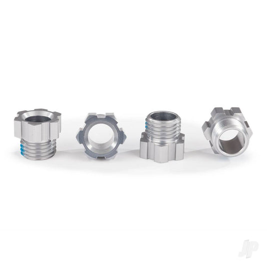 Traxxas Aluminium Stub Axle Nut, Grey (4 pcs) 8886A