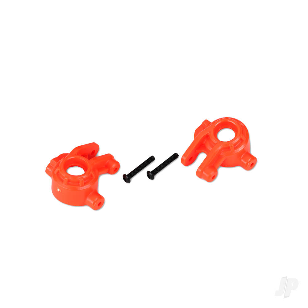 Traxxas Steering blocks, extreme heavy duty, orange (left & right)/ 3x20mm BCS (2) (for use with #9080 upgrade kit) 9037T