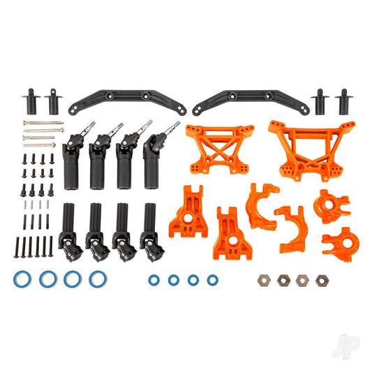 Traxxas Outer Driveline & Suspension Upgrade Kit, extreme heavy duty, orange 9080T