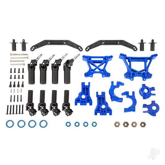 Traxxas Outer Driveline & Suspension Upgrade Kit, extreme heavy duty, blue 9080X