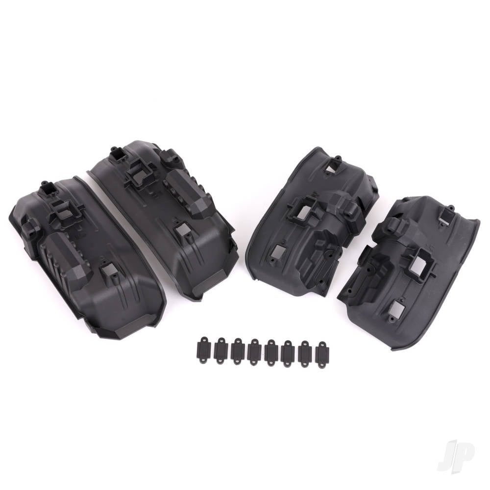Traxxas Fenders, inner, front & rear (for clipless body mounting) (2 each)/ rock light covers (8) 9288