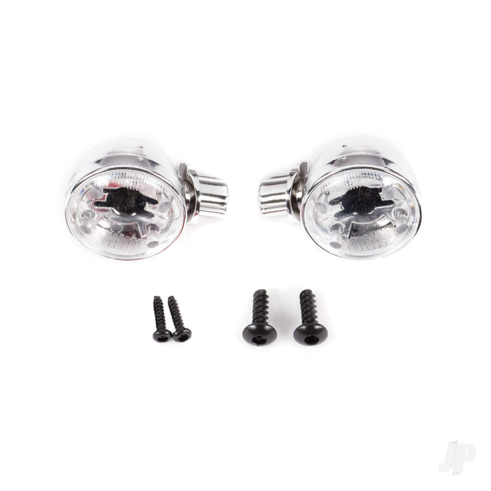 Traxxas Headlight housings (left & right) / headlight lens (2) / 2.6x8 BCS (2) / 1.6x7 BCS (self-tapping) (2) (fits #9333 or 9335 body) 9334