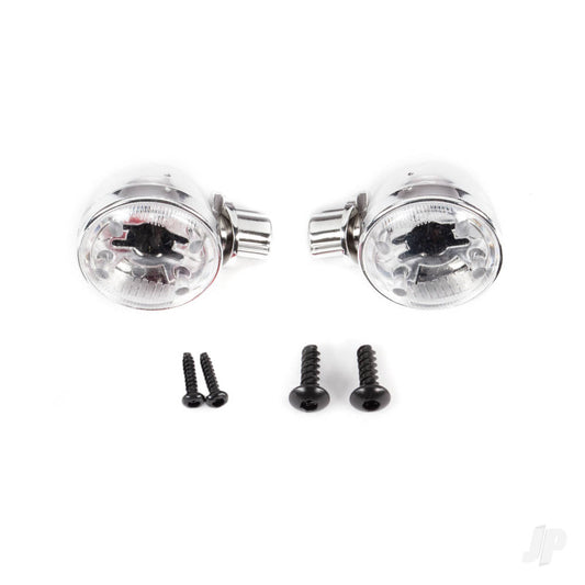 Traxxas Headlight housings (left & right) / headlight lens (2) / 2.6x8 BCS (2) / 1.6x7 BCS (self-tapping) (2) (fits #9333 or 9335 body) 9334