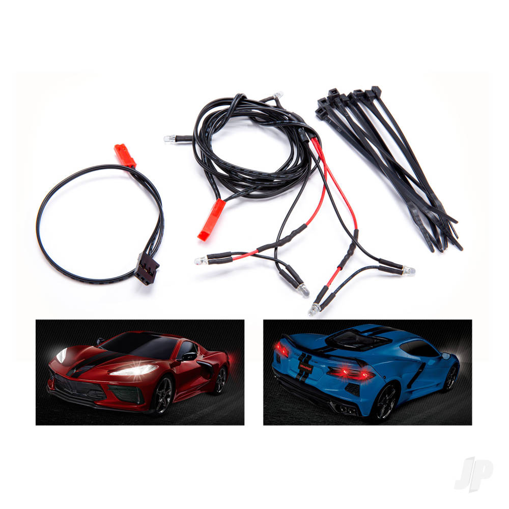 Traxxas LED light harness / power harness / zip ties (9) (fits #9311 body) 9380