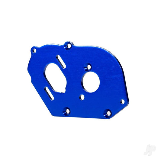 Traxxas Plate, motor, blue (3.2mm thick) (aluminium) 9490