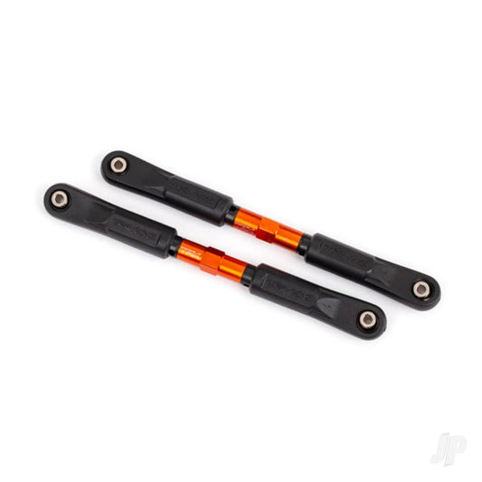 Traxxas Camber links, front, Sledge (TUBES orange-anodised, 7075-T6 aluminium, stronger than titanium) (117mm) (2)/ rod ends, assembled with steel hollow balls (4)/ aluminium wrench, 8mm (1) 9547T