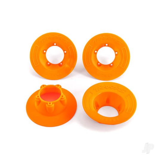 Traxxas Wheel covers, orange (4) (fits #9572 wheels) 9569T