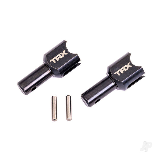 Traxxas Differential output cup, center (hardened steel, heavy duty) (2)/ 2.5x12mm pin (2) 9586X