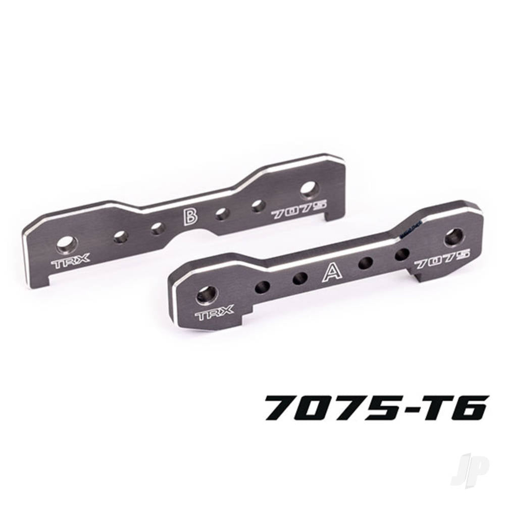 Traxxas Tie bars, front, 7075-T6 aluminium (dark titanium-anodised) (fits Sledge) 9629A
