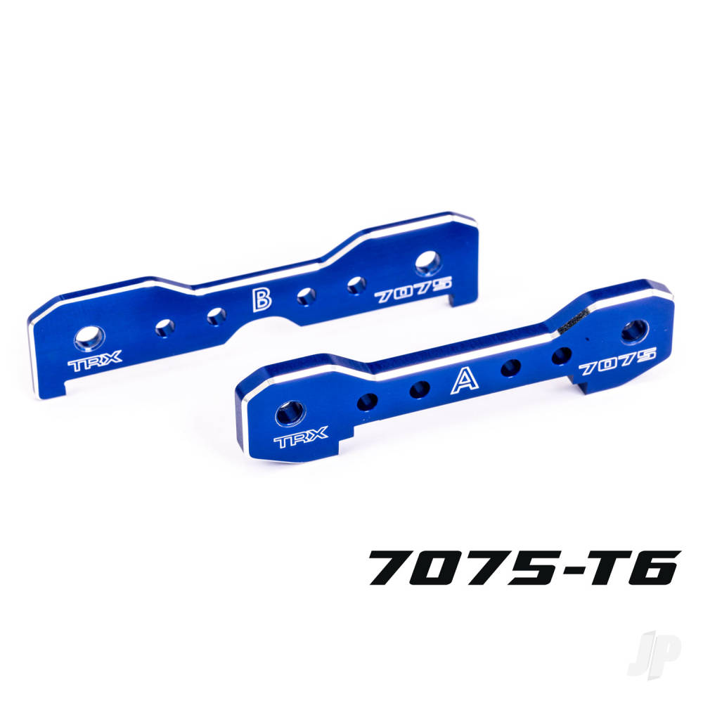 Traxxas Tie bars, front, 7075-T6 aluminium (blue-anodised) (fits Sledge) 9629