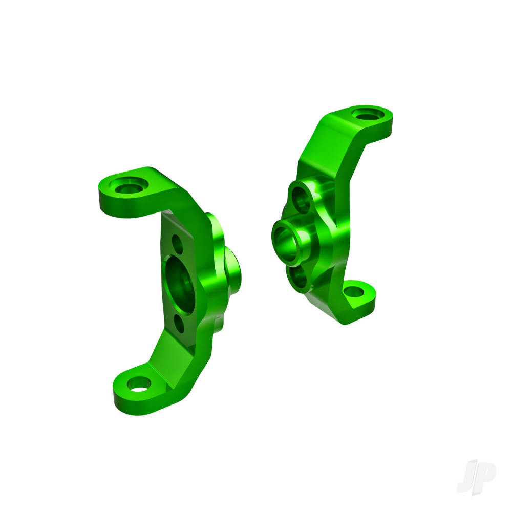 Traxxas Caster blocks, 6061-T6 aluminium (green-anodised) (left & right) 9733-GRN