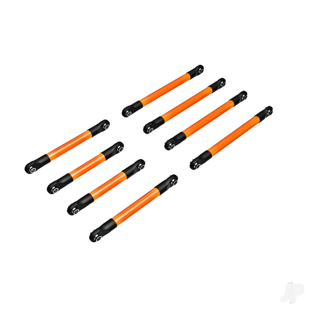 Traxxas Suspension link set, 6061-T6 aluminium (orange-anodised) (includes 5x53mm front lower links (2), 5x46mm front upper links (2), 5x68mm rear lower or upper links (4)) 9749-ORNG