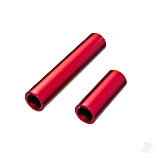 Traxxas Driveshafts, center, female, 6061-T6 aluminium (red-anodised) (front & rear) (for use with #9751 metal center driveshafts) 9752-RED