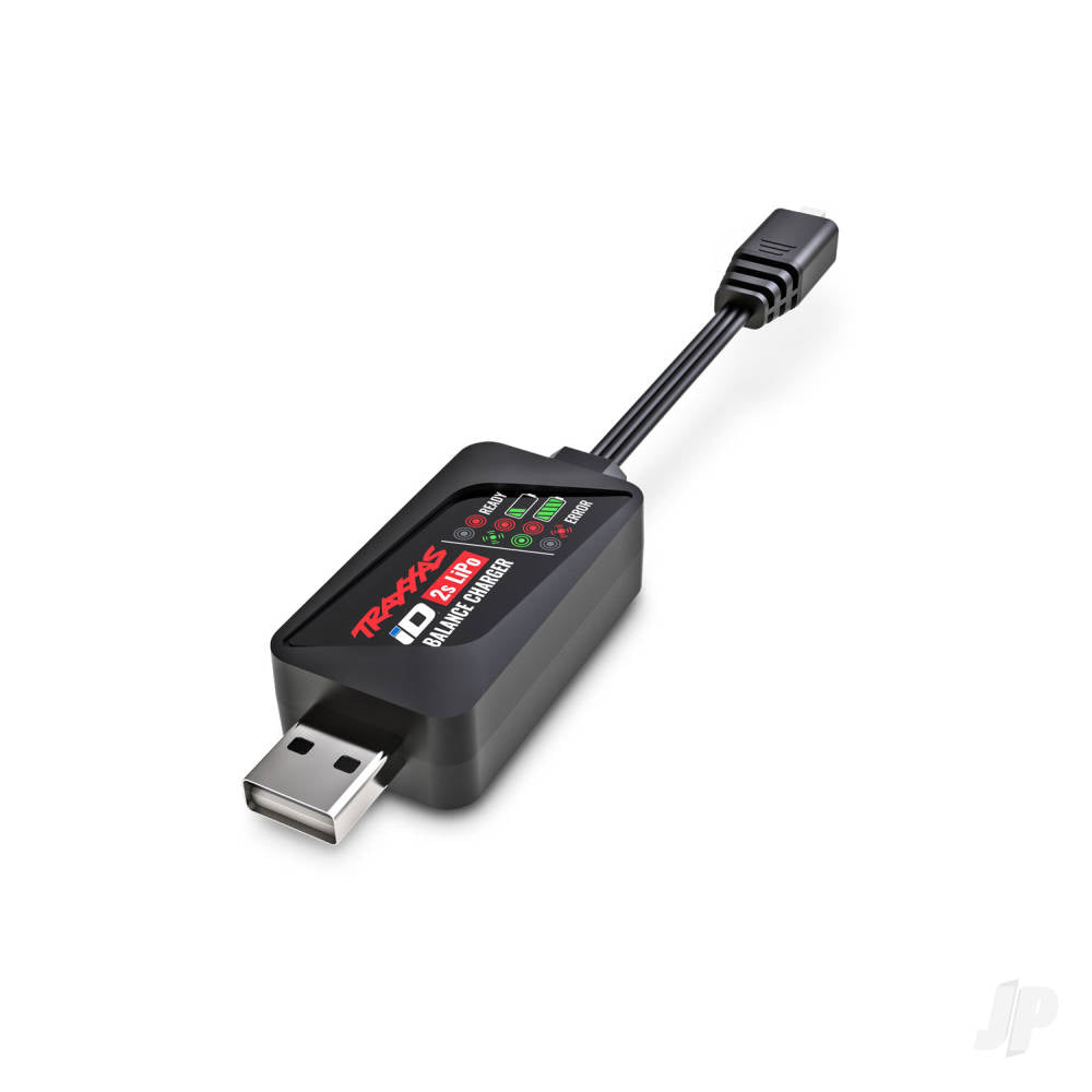 Traxxas Charger, iD Balance, USB (2-cell 7.4 volt LiPo with iD connector only) 9767