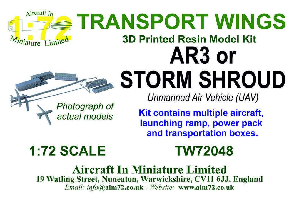 AIM - Transport Wings TW72048 1:72 AR3 or Storm Shroud Unmanned Air Vehicle