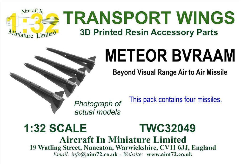 Transport Wings TWC32049 METEOR BVRAAM Missile Set 1:32