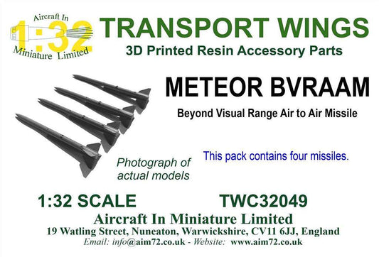 Transport Wings TWC32049 METEOR BVRAAM Missile Set 1:32