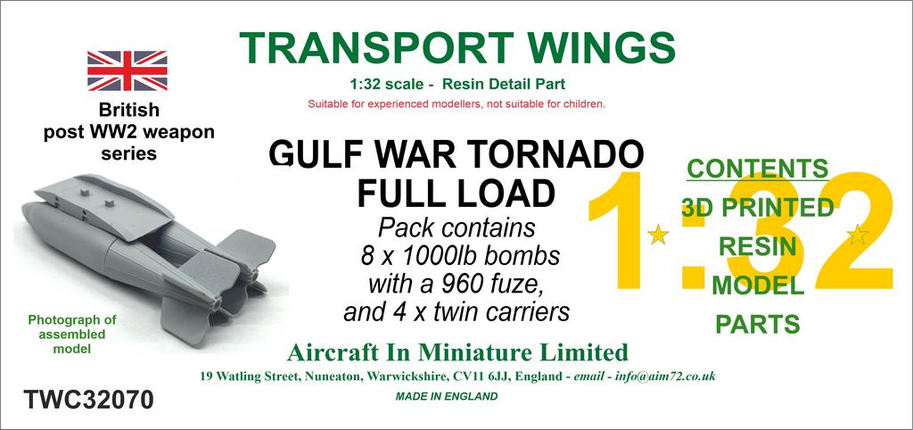 AIM - Transport Wings TWC32070 1:32 Gulf War Panavia Tornado Full Load