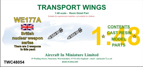 AIM - Transport Wings TWC48054 1:48 WE177A