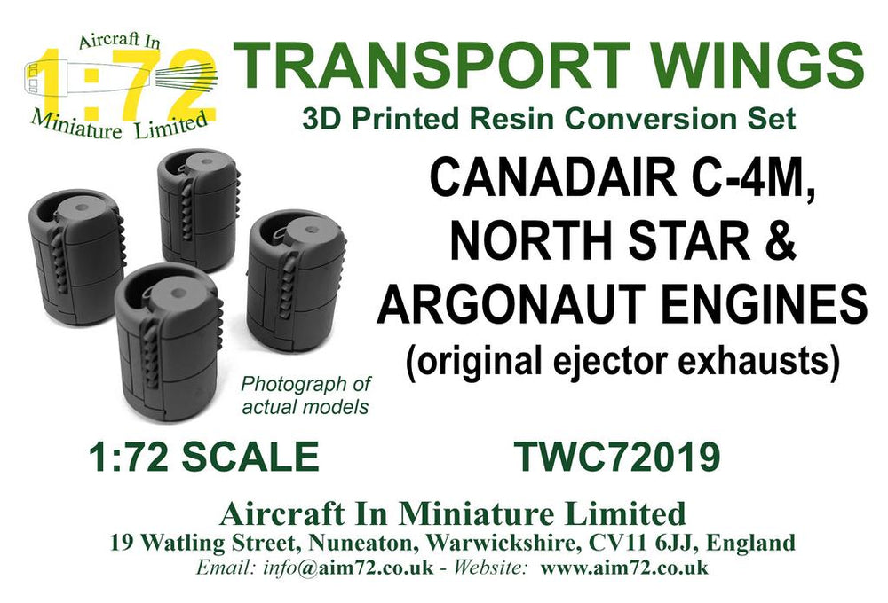 Transport Wings TWC72019 Canadair C-4 North Star Engines 1:72