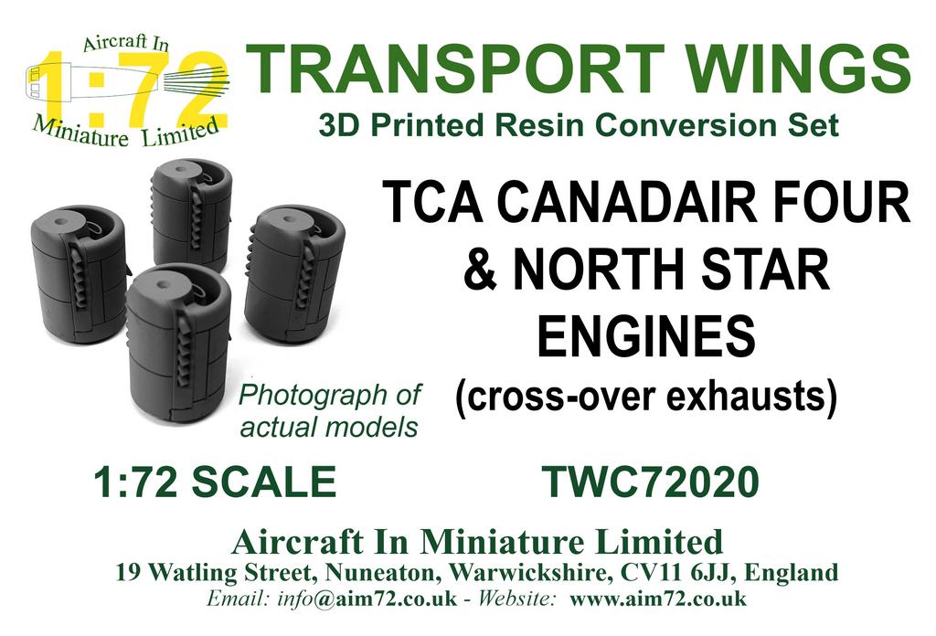 AIM - Transport Wings TWC72020 1:72 TCA Canadair Four & North Star engines