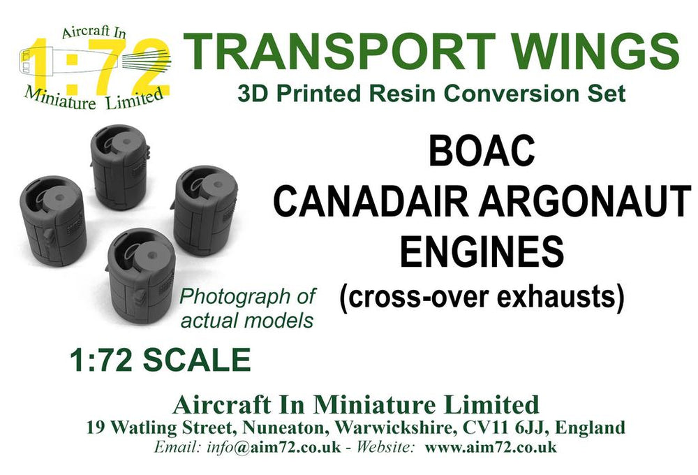 AIM - Transport Wings TWC72021 1:72 Canadair BOAC Argonaut engines