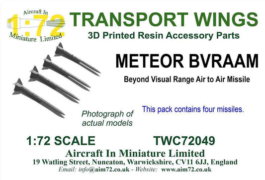 Transport Wings TWC72049 Meteor BVRAAM Missile Set 1:72