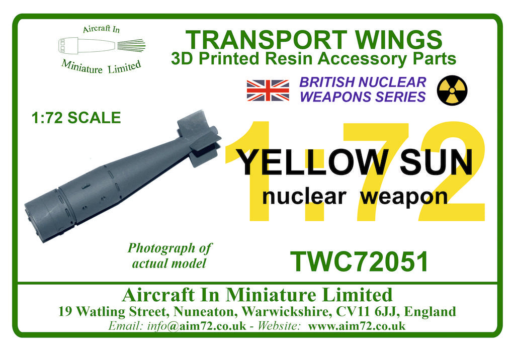 AIM - Transport Wings TWC72051 1:72 Yellow Sun nuclear weapon