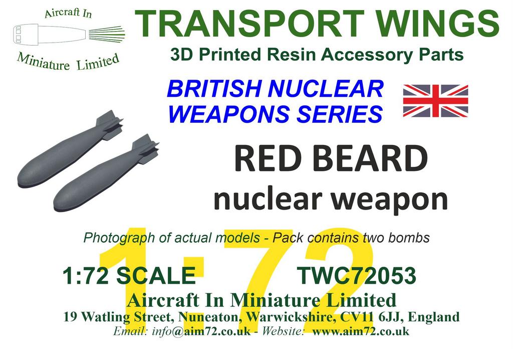 AIM - Transport Wings TWC72053 1:72 Red Beard