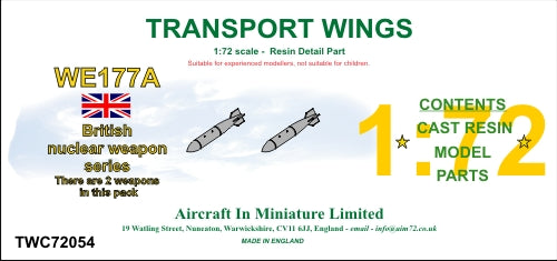 AIM - Transport Wings TWC72054 1:72 WE177A