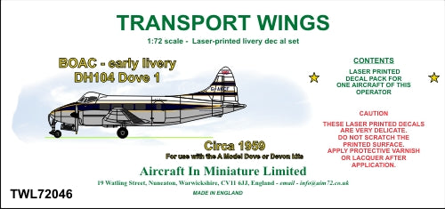 AIM - Transport Wings TWL72046 1:72 BOAC