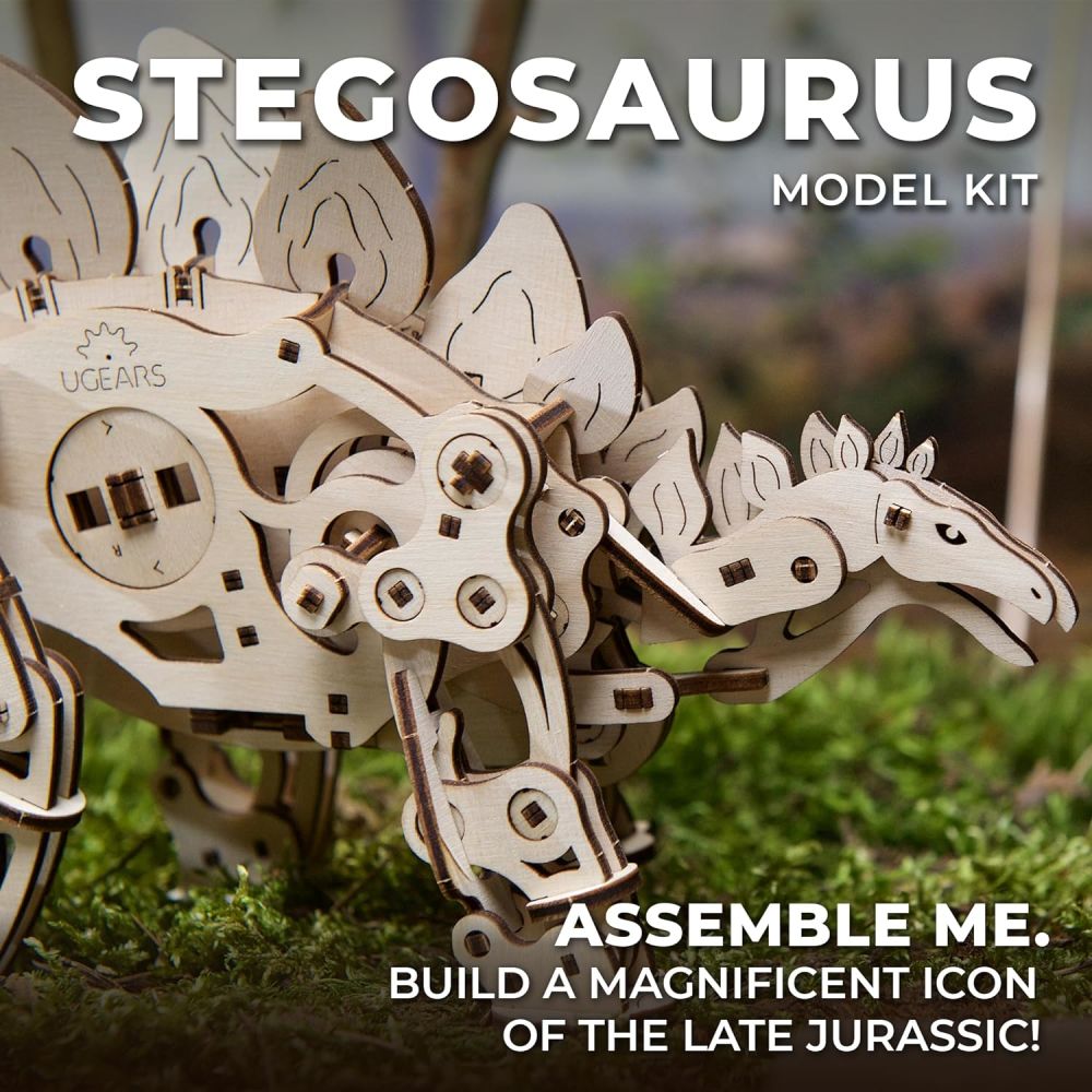 UGEARS 70222 Stegosaurus Wooden Model Kit