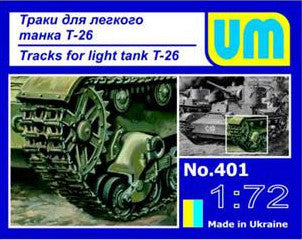 UM-MT UMMT401 1:72 Tracks for T-26 Light tank series
