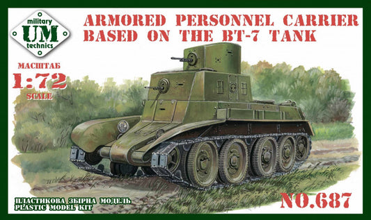 UM-MT UMMT687 1:72 Armored personnel carrier based in the BT7 tank