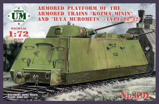 UM-MT UMMT691 Armored Platform Kozma Minin & Ilya Muromets 1:72