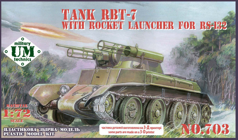 UM-MT UMMT703 1:72 RBT-7 tank with rocket launcher for RS-132