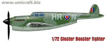 Unicraft UNI72104 1:72 Gloster Booster Fighter 1937 prop-jet heavy fighter