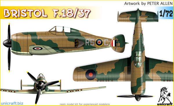 Unicraft UNI72123 1:72 Bristol F.18/37