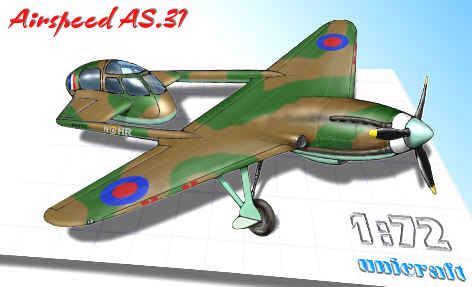 Unicraft UNI72133 1:72 Airspeed AS.31