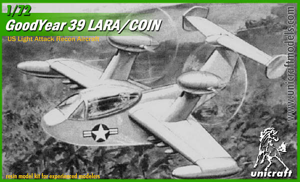 Unicraft UNI72136 1:72 Goodyear 39 LARA/COIN U.S