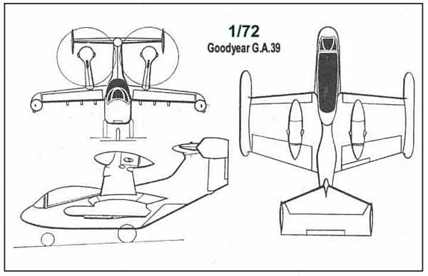 Unicraft UNI72136 1:72 Goodyear 39 LARA/COIN U.S