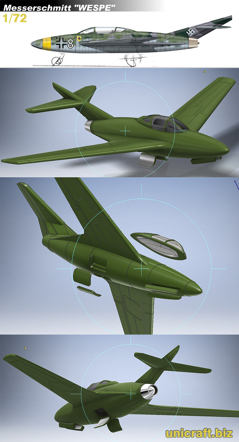 Unicraft UNI72153 1:72 Messerschmitt P