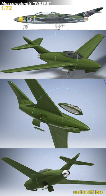 Unicraft UNI72153 1:72 Messerschmitt P