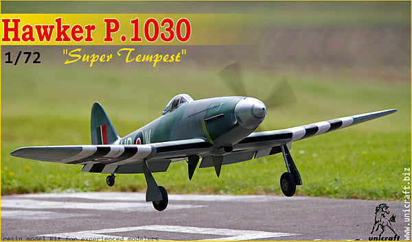 Unicraft UNI72154 1:72 Hawker P.1030 British 1944 Super Tempest fighter project,