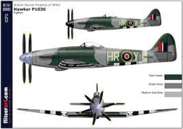 Unicraft UNI72154 1:72 Hawker P.1030 British 1944 Super Tempest fighter project,