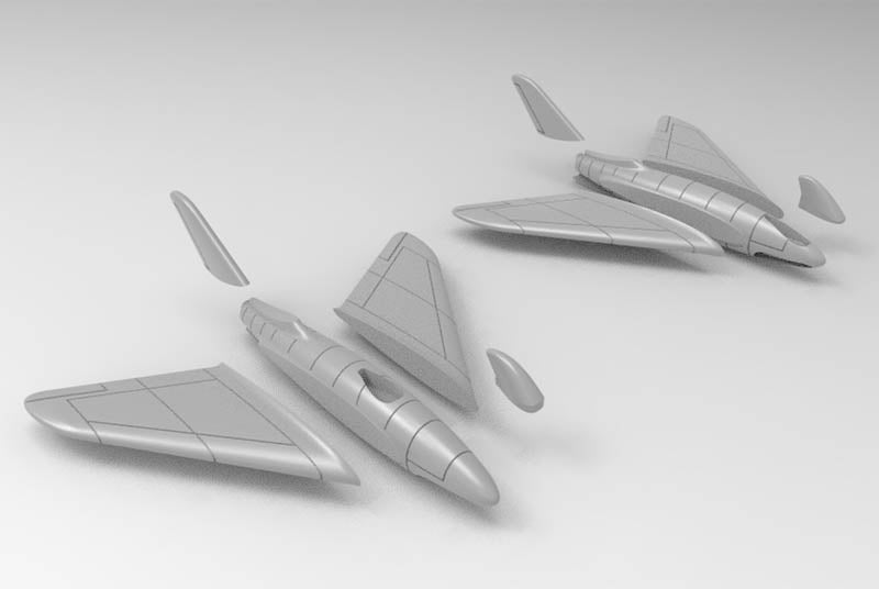 Unicraft UNI72156 1:72 Lippisch P.15-05 German WWII jet project