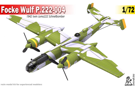 Unicraft UNI72164 1:72 Focke-Wulf FW P.222-004 German 1942 bomber project