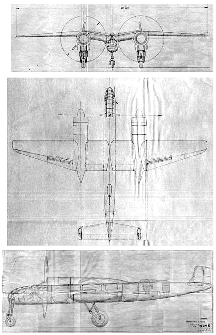 Unicraft UNI72164 1:72 Focke-Wulf FW P.222-004 German 1942 bomber project